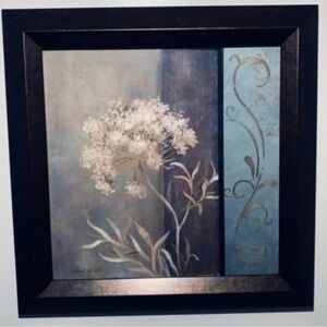 Lanie Loreth Framed Art Delicate Beauty in Blue II, Floral Framed Art